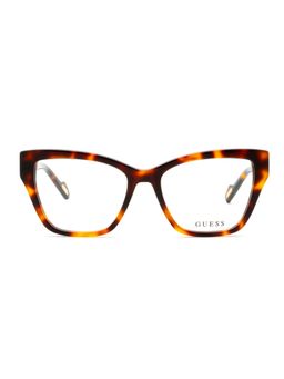 Guess - Eyewear for Women with Shiny Brown Demi Acetate Frame (53)