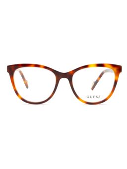 Guess - Eyewear for Women with Shiny Brown Demi Light Gold Acetate Frame (52)