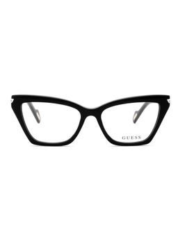 Guess - Eyewear for Women with Shiny Black Acetate Frame (52)