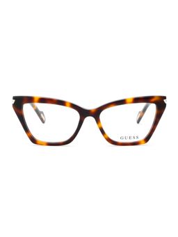 Guess - Eyewear for Women with Shiny Brown Demi Acetate Frame (52)