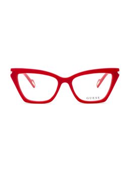Guess - Eyewear for Women with Shiny Red Acetate Frame (52)
