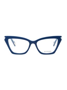 Guess - Eyewear for Women with Shiny Blue Acetate Frame (52)