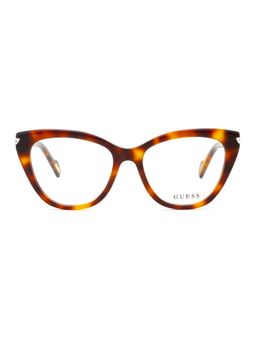 Guess - Eyewear for Women with Shiny Brown Demi Acetate Frame (53)