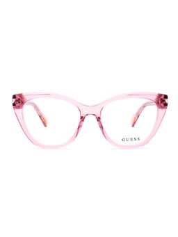 Guess - Eyewear for Women with Shiny Crystal Pink Acetate Frame (53)