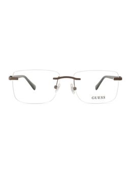 Guess - Eyewear for Men with Shiny Dark Gun Alloy Metal Frame (54)