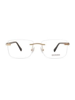 Guess - Eyewear for Men with Shiny Light Gold Alloy Metal Frame (54)