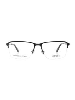 Guess - Eyewear for Men with Shiny Black Alloy Metal Frame (55)