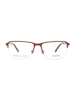 Guess - Eyewear for Men with Matt Brown Alloy Metal Frame (55)