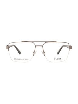 Guess - Eyewear for Men with Shiny Gun Alloy Metal Frame (56)