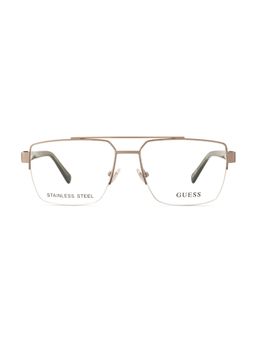 Guess - Eyewear for Men with Shiny Gun Alloy Metal Frame (56)