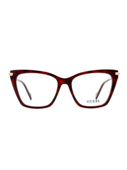 Guess - Eyewear for Women with Shiny Brown Demi-Light Gold Acetate Frame (53)