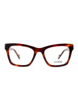 Guess - Eyewear for Women with Shiny Brown Demi Acetate Frame (52)