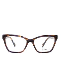 Guess - Eyewear for Women with Shiny Purple Brown Demi Acetate Frame (52)
