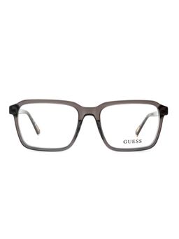 Guess - Eyewear for Men with Shiny Crystal Dark Grey Acetate Frame (53)