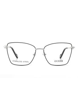 Guess - Eyewear for Women with Shiny Light Gold-Black Stainless Steel Frame (54)