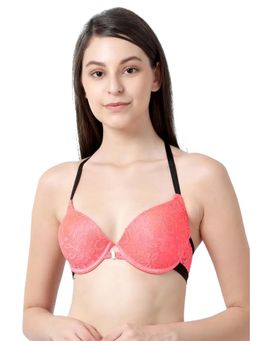 Shyaway - Susie Demi-Coverage Under wired Front Open Pushup Padded Bra - Orange