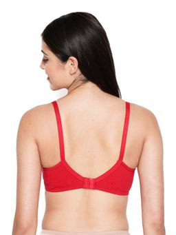 Shyaway - Susie Everyday Wirefree 3/4th Coverage Non-Padded Plunge Bra- Red