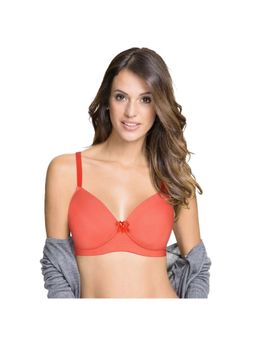 Shyaway - Taabu 3/4th Coverage Wirefree Everyday T-Shirt Padded Bra-Orange