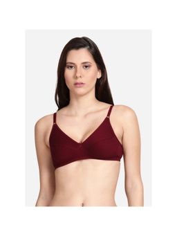 Shyaway - Shyle Maroon Non Padded Seamed Everyday Bra