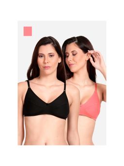 Shyaway - Shyle Non Padded Seamed Everyday Bra Multicolour (Pack of 2)