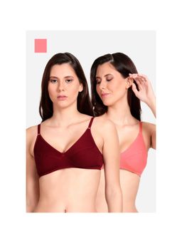 Shyaway - Shyle Non Padded Seamed Everyday Bra Multicolour (Pack of 2)