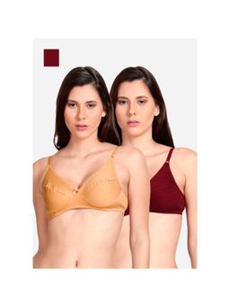 Shyaway - Shyle Non Padded Seamed Everyday Bra Multicolour (Pack of 2)