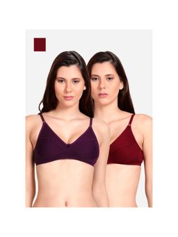 Shyaway - Shyle Non Padded Seamed Everyday Bra Multicolour (Pack of 2)