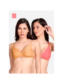 Shyaway - Shyle Non Padded Seamed Everyday Bra Multicolour (Pack of 2)