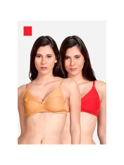 Shyaway - Shyle Non Padded Seamed Everyday Bra Multicolour (Pack of 2)