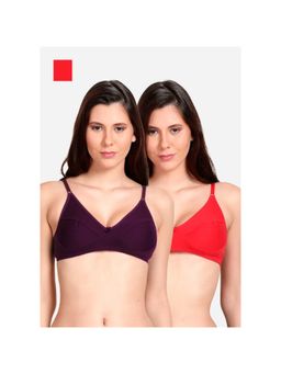 Shyaway - Shyle Non Padded Seamed Everyday Bra Multicolour (Pack of 2)