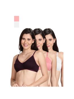 Shyaway - Shyle Non Padded Seamed Everyday Bra Multicolour (Pack of 3)