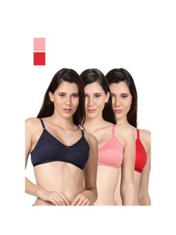 Shyaway - Shyle Non Padded Seamed Everyday Bra Multicolour (Pack of 3)