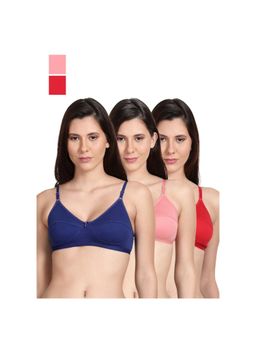 Shyaway - Shyle Non Padded Seamed Everyday Bra Multicolour (Pack of 3)