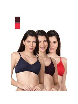 Shyaway - Shyle Non Padded Seamed Everyday Bra Multicolour (Pack of 3)
