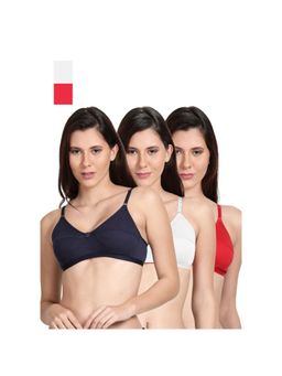 Shyaway - Shyle Non Padded Seamed Everyday Bra Multicolour (Pack of 3)