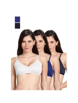 Shyaway - Shyle Non Padded Seamed Everyday Bra Multicolour (Pack of 3)
