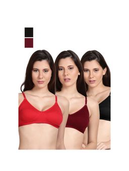 Shyaway - Shyle Non Padded Seamed Everyday Bra Multicolour (Pack of 3)