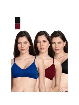 Shyaway - Shyle Non Padded Seamed Everyday Bra Multicolour (Pack of 3)