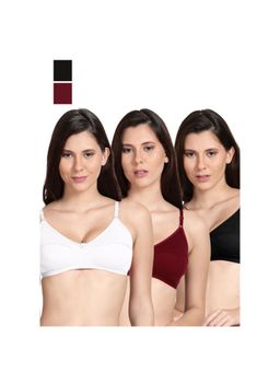 Shyaway - Shyle Non Padded Seamed Everyday Bra Multicolour (Pack of 3)