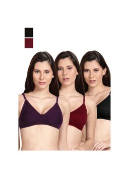 Shyaway - Shyle Non Padded Seamed Everyday Bra Multicolour (Pack of 3)