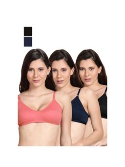 Shyaway - Shyle Non Padded Seamed Everyday Bra Multicolour (Pack of 3)