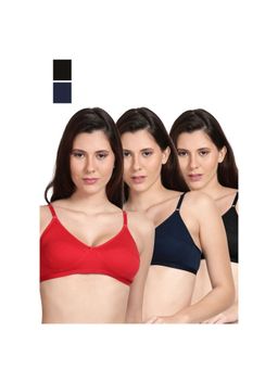 Shyaway - Shyle Non Padded Seamed Everyday Bra Multicolour (Pack of 3)