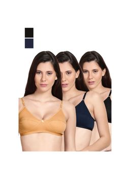 Shyaway - Shyle Non Padded Seamed Everyday Bra Multicolour (Pack of 3)