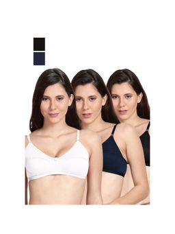 Shyaway - Shyle Non Padded Seamed Everyday Bra Multicolour (Pack of 3)