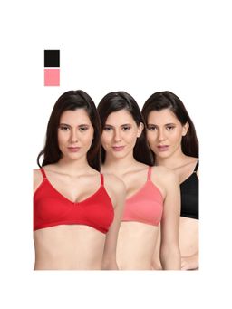Shyaway - Shyle Non Padded Seamed Everyday Bra Multicolour (Pack of 3)