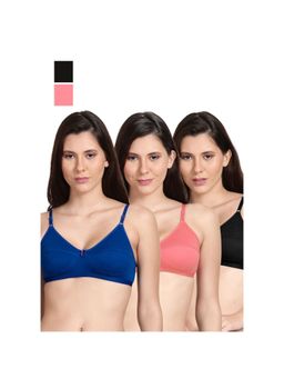 Shyaway - Shyle Non Padded Seamed Everyday Bra Multicolour (Pack of 3)