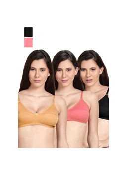 Shyaway - Shyle Non Padded Seamed Everyday Bra Multicolour (Pack of 3)