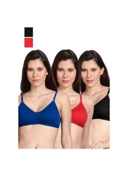 Shyaway - Shyle Non Padded Seamed Everyday Bra Multicolour (Pack of 3)