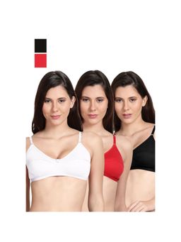 Shyaway - Shyle Non Padded Seamed Everyday Bra Multicolour (Pack of 3)