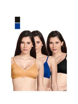Shyaway - Shyle Non Padded Seamed Everyday Bra Multicolour (Pack of 3)